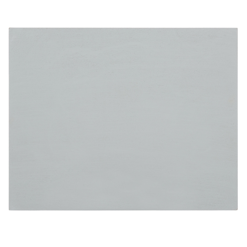 Safavieh Litith Square Wave Wood Accent Table in Gray