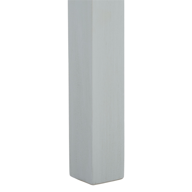 Safavieh Litith Square Wave Wood Accent Table in Gray
