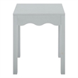 Safavieh Litith Square Wave Wood Accent Table in Gray