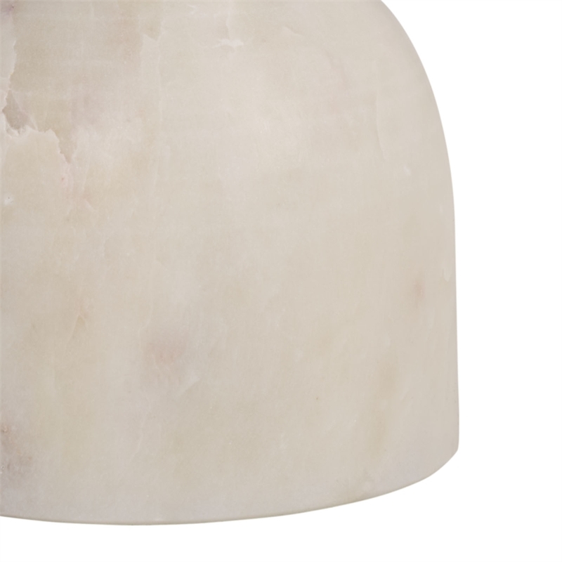 Safavieh Devota Square Iron and Marble Drink Accent Table in White / Gold