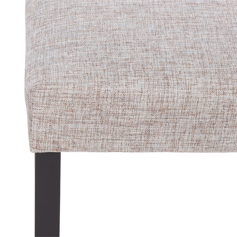 Safavieh Parkside Wood and Fabric Dining Bench in Tan / Black