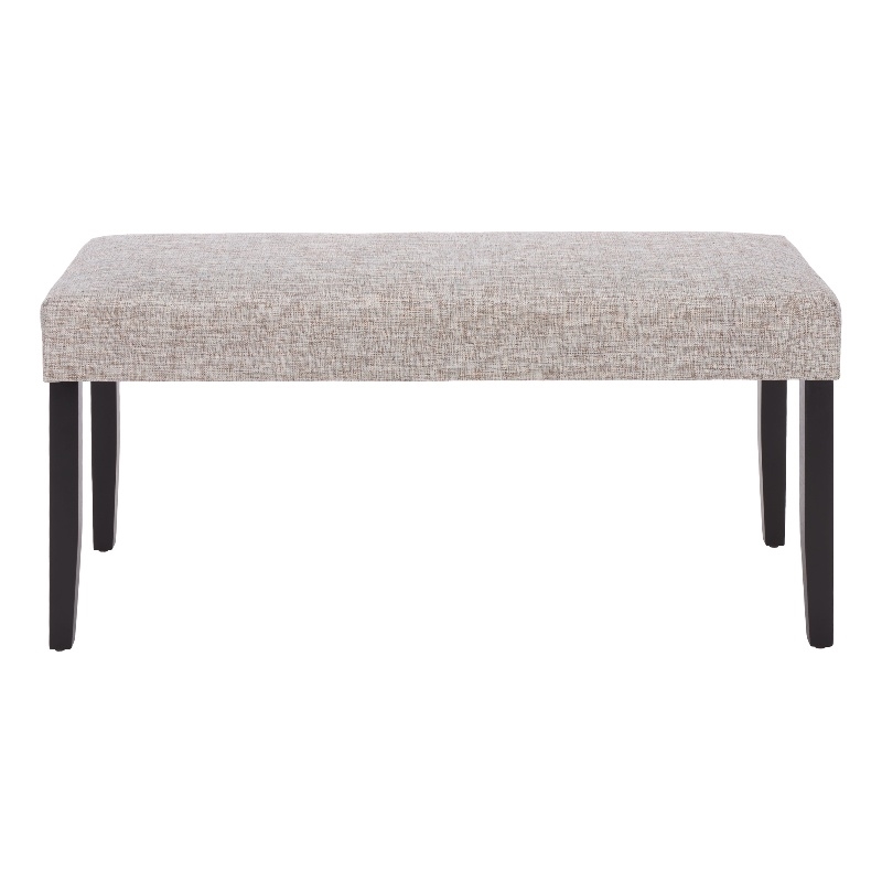 Safavieh Parkside Wood and Fabric Dining Bench in Tan / Black