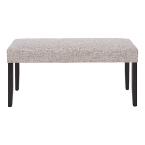 Safavieh Parkside Wood and Fabric Dining Bench in Tan / Black