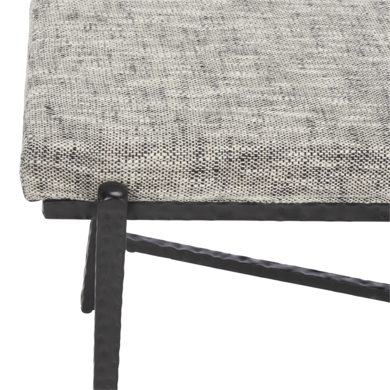 Safavieh Zhanna Iron Bench Cushion in Navy / Black