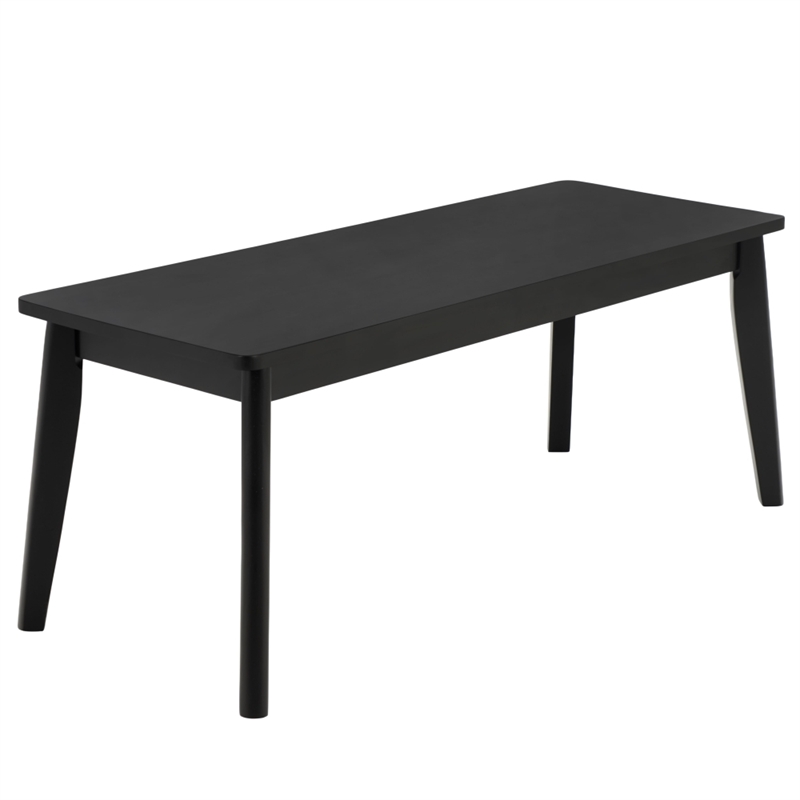 Safavieh Tevin Wood Bench in Black