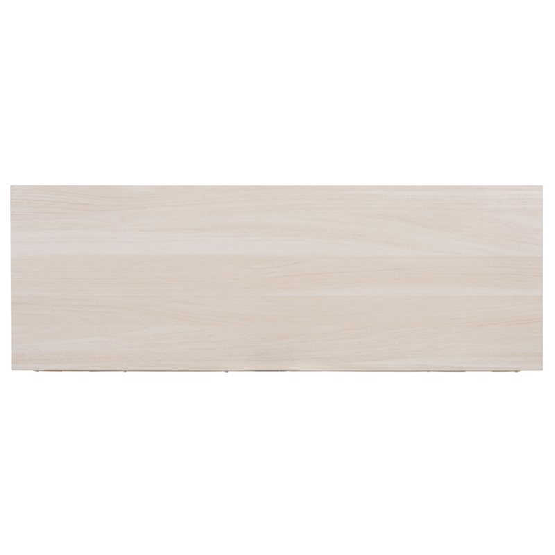 Safavieh Sondra 2 Drawer 1 Shelf Wood Console in Light Oak