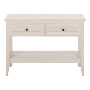 Safavieh Sondra 2 Drawer 1 Shelf Wood Console in Light Oak