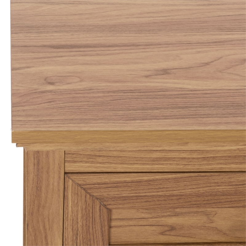 Safavieh Sondra 2 Drawer 1 Shelf Wood Console in Oak