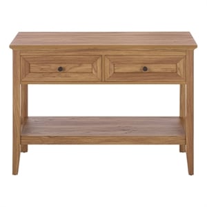 Safavieh Sondra 2 Drawer 1 Shelf Wood Console in Oak