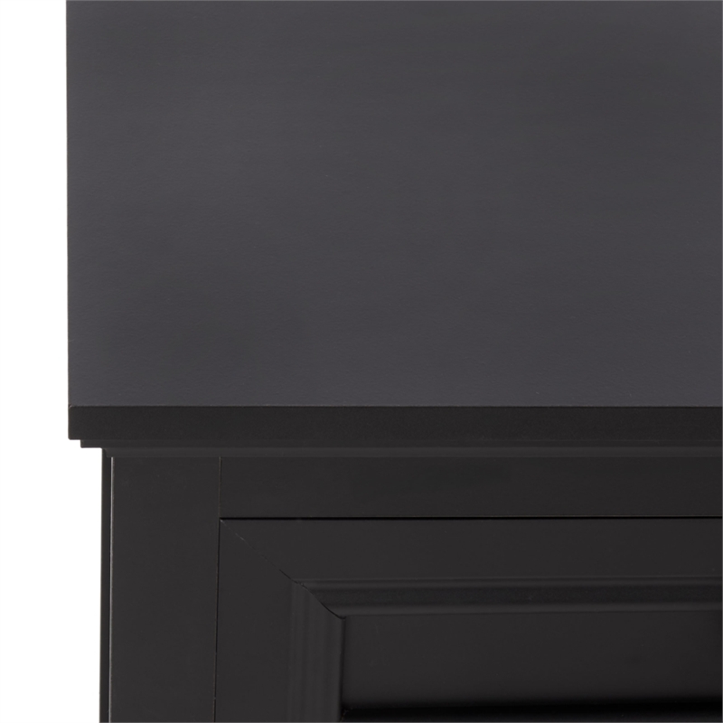 Safavieh Sondra 2 Drawer 1 Shelf Wood Console in Black