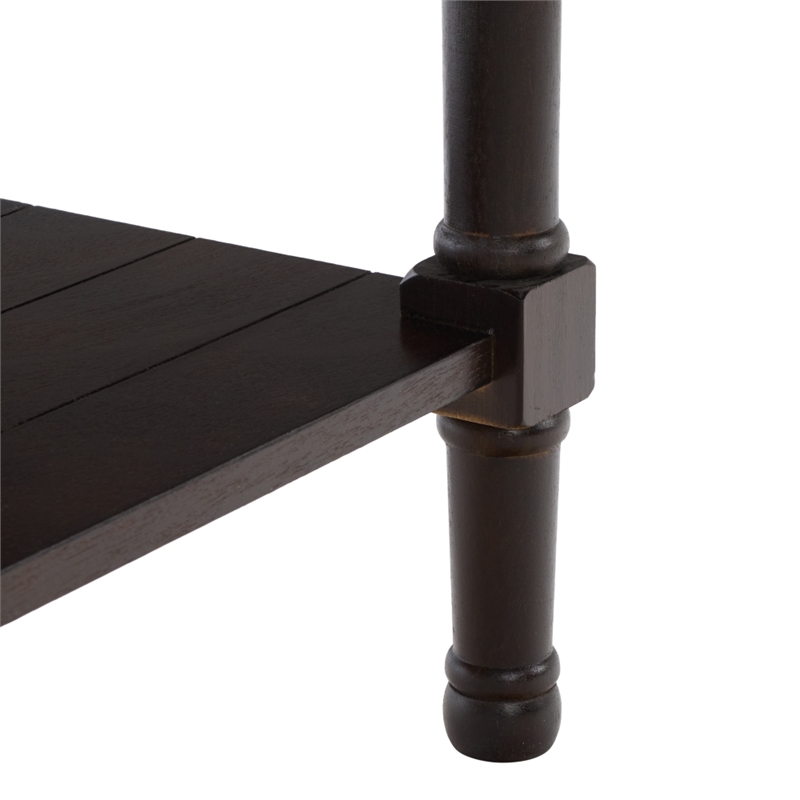 Safavieh Primrose 2 Drawer Wood Console Table in Chocolate