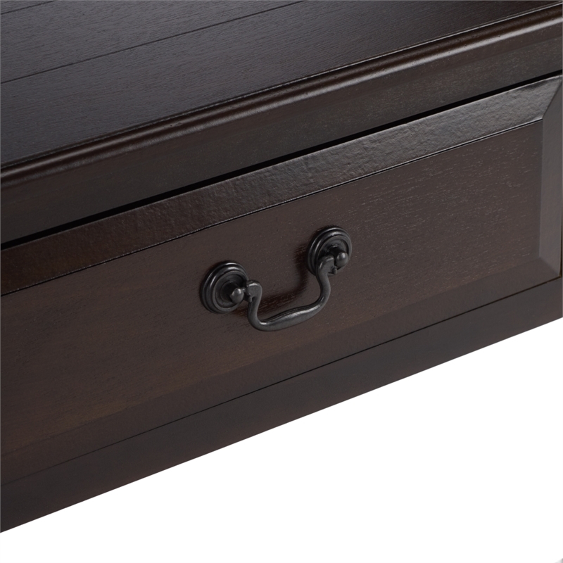 Safavieh Primrose 2 Drawer Wood Console Table in Chocolate