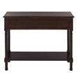 Safavieh Primrose 2 Drawer Wood Console Table in Chocolate