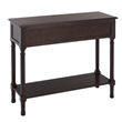 Safavieh Primrose 2 Drawer Wood Console Table in Chocolate