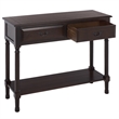 Safavieh Primrose 2 Drawer Wood Console Table in Chocolate