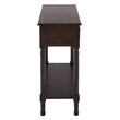Safavieh Primrose 2 Drawer Wood Console Table in Chocolate