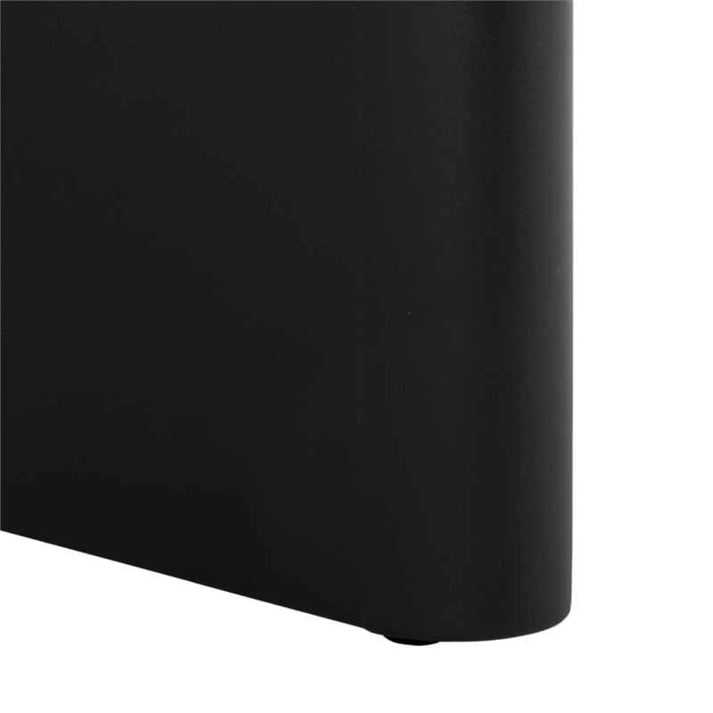 Safavieh Bethlyn Aluminum Patio Dining Table in Black