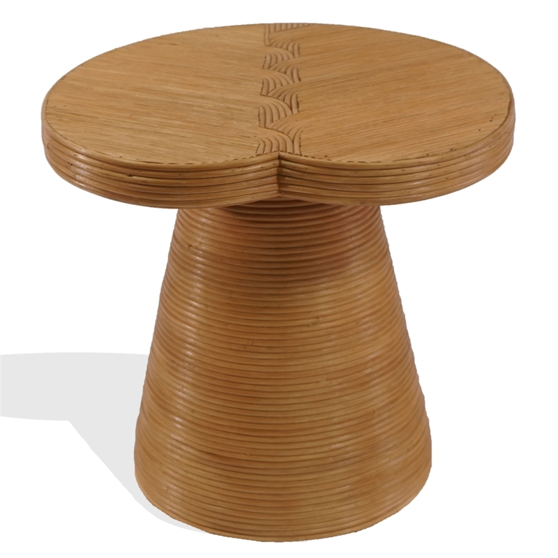 Safavieh Vyvianna Rattan Accent Table in Natural