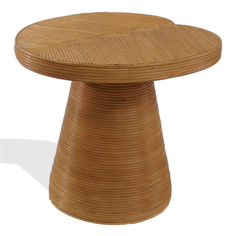 Safavieh Vyvianna Rattan Accent Table in Natural