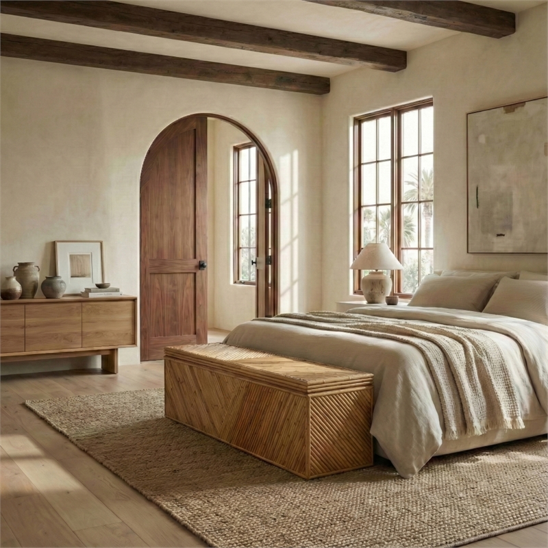 Safavieh Zoeigh Rattan Trunk in Natural