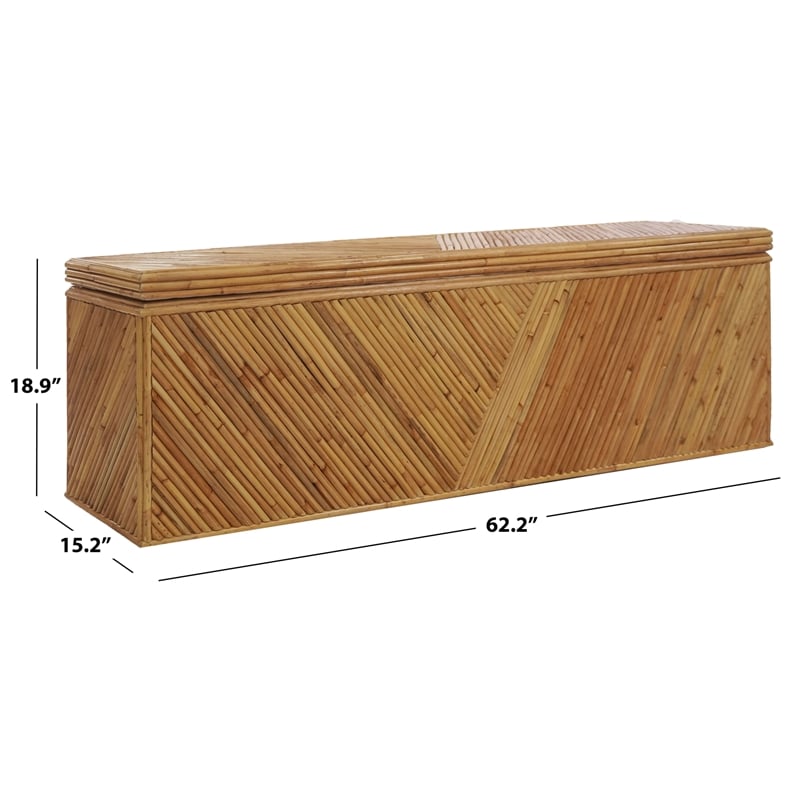 Safavieh Zoeigh Rattan Trunk in Natural