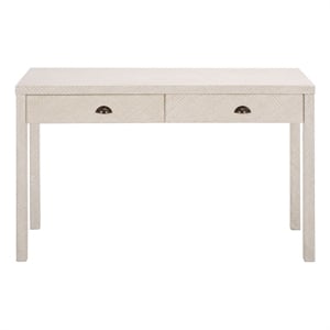 Safavieh Apis 2 Drawer Wood Console Table in White