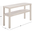 Safavieh Apis Large 2 Shelf Wood Console Table in White