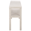 Safavieh Apis Large 2 Shelf Wood Console Table in White