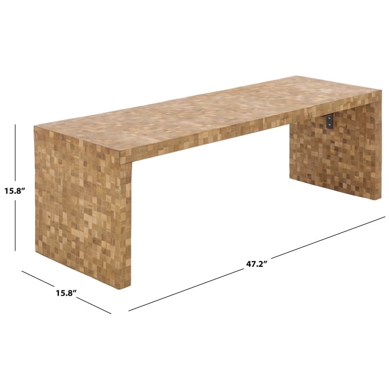 Safavieh Francisco Wood Coffee Table in Natural
