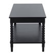 Safavieh Orbis Rectangle Wood Coffee Table in Matte Black