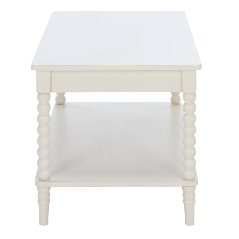 Safavieh Orbis Rectangle Wood Coffee Table in White