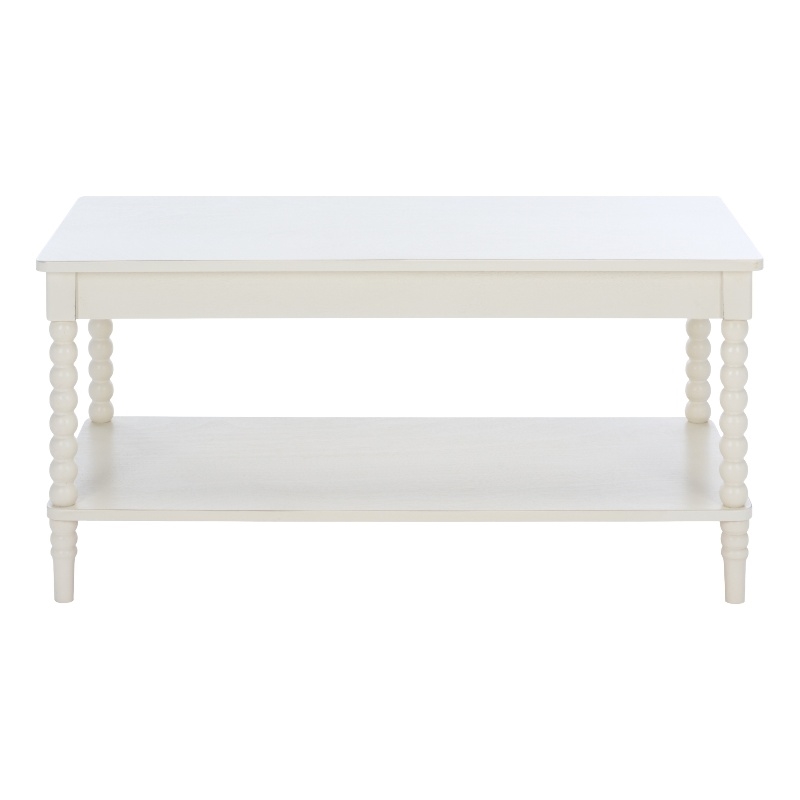 Safavieh Orbis Rectangle Wood Coffee Table in White