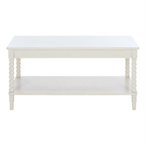 Safavieh Orbis Rectangle Wood Coffee Table in White