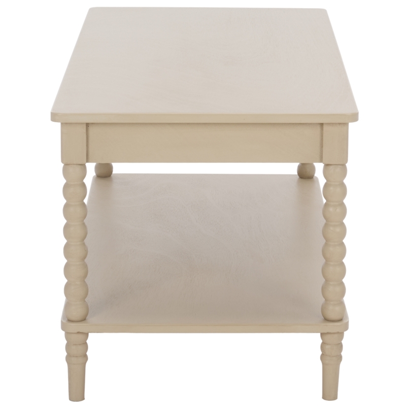 Safavieh Orbis Rectangle Wood Coffee Table in Natural