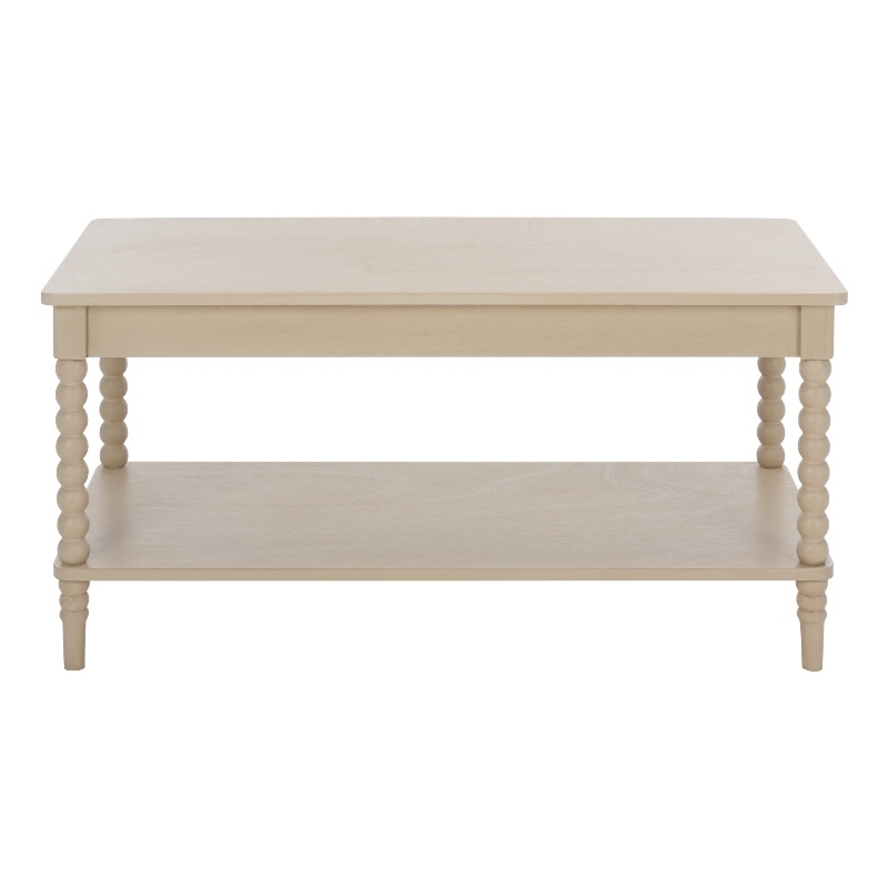 Safavieh Orbis Rectangle Wood Coffee Table in Natural