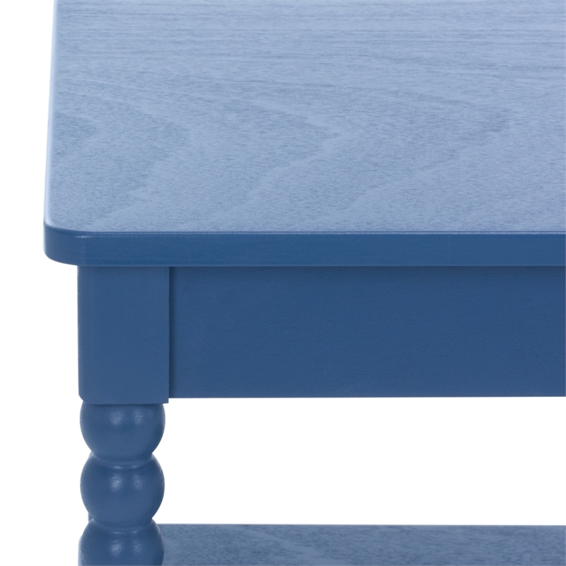 Safavieh Orbis Rectangle Wood Coffee Table in Blue