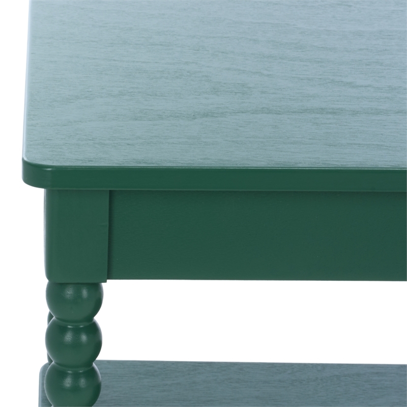 Safavieh Orbis Rectangle Wood Coffee Table in Green