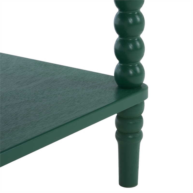 Safavieh Orbis Rectangle Wood Coffee Table in Green