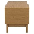 Safavieh Demora Asymmetrical Open Shelf Wood Coffee Table in Oak