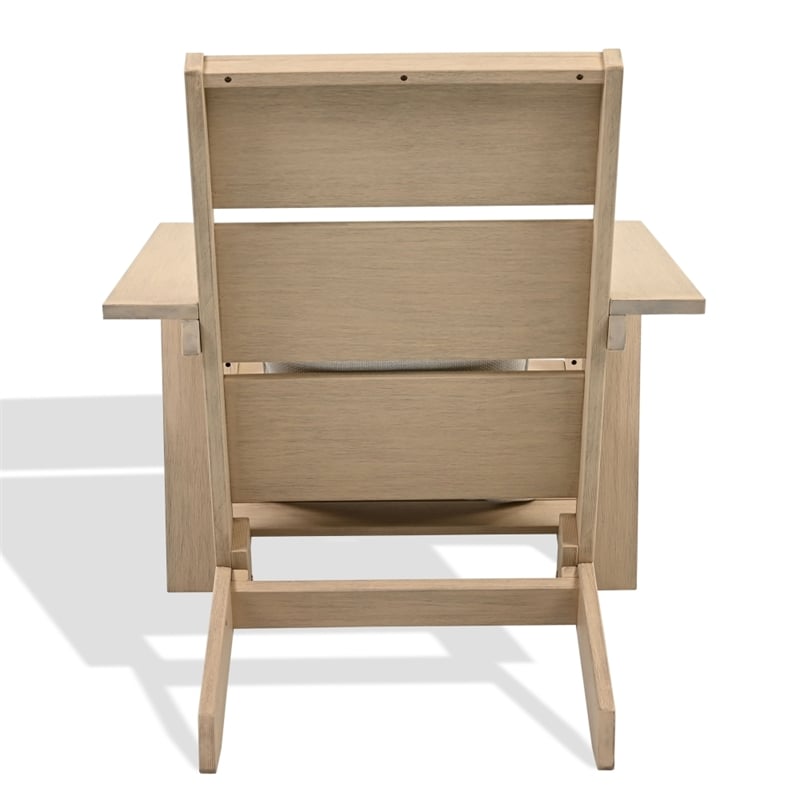 Safavieh Calypso Wood Adirondack Chair in Sand