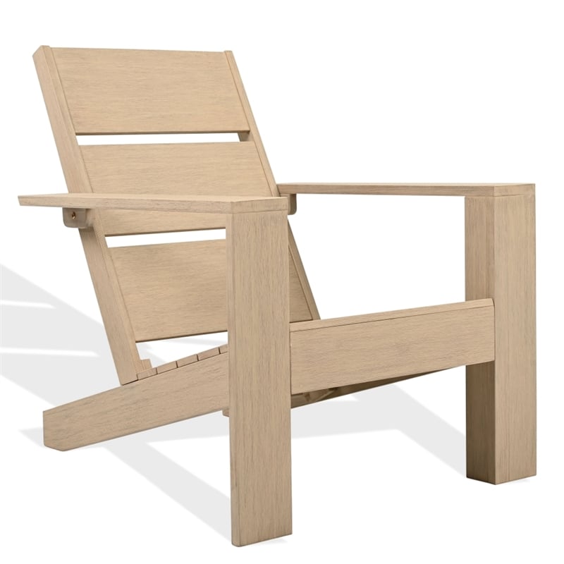 Safavieh Calypso Wood Adirondack Chair in Sand