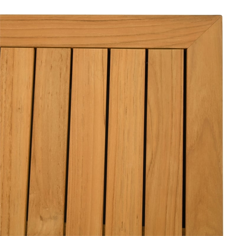 Safavieh St Lucia Teak Wood Coffee Table in Natural