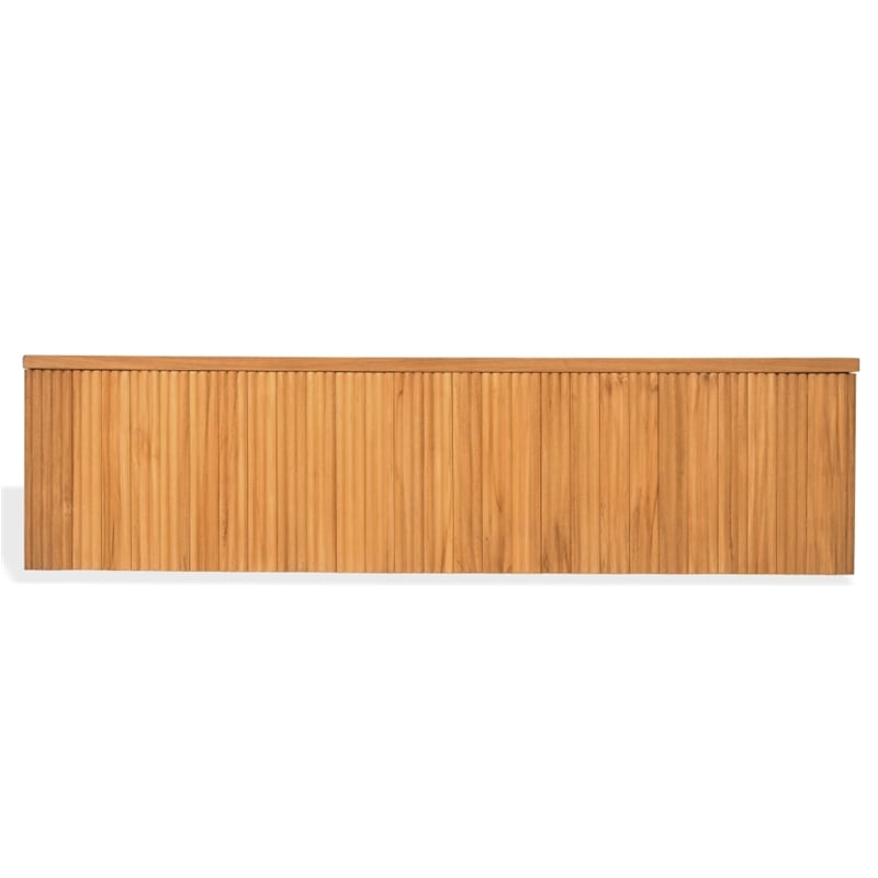 Safavieh St Lucia Teak Wood Coffee Table in Natural