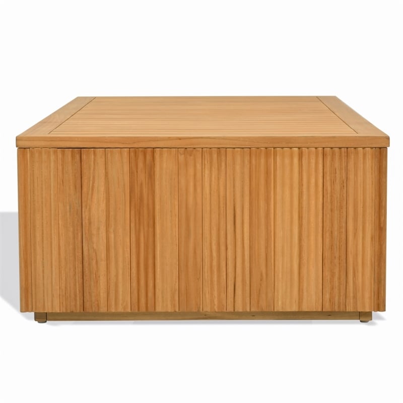 Safavieh St Lucia Teak Wood Coffee Table in Natural