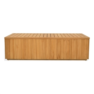 Safavieh St Lucia Teak Wood Coffee Table in Natural