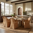Safavieh Hylda Rattan Dining Chair in Natural / White