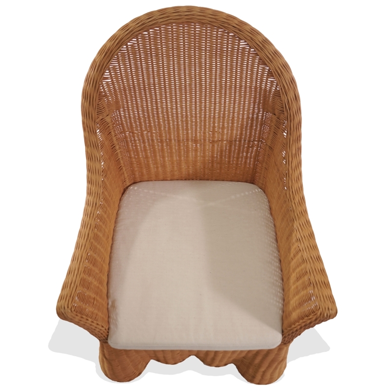 Safavieh Hylda Rattan Dining Chair in Natural / White