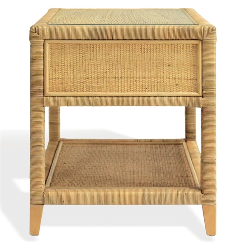 Safavieh Lambert Rattan Nightstand in Natural