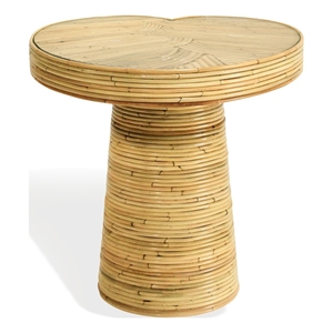 Safavieh Nile Rattan Tall Accent Table in Natural