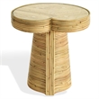 Safavieh Nile Rattan Short Accent Table in Natural